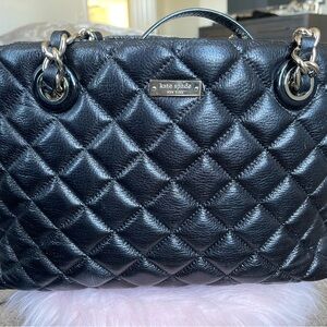 Kate Spade Black Quilted Shoulder Bag